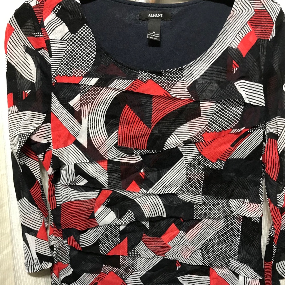 Alfani layered blouse